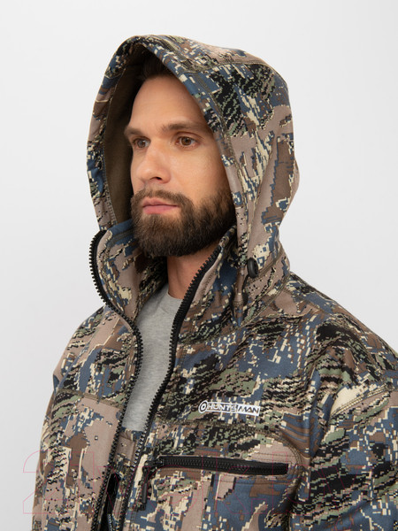 Изображение товара Костюм для охоты и рыбалки Huntsman Никс Люкс -5°C Alova Windblock Лабиринт (р-р 48-50/182-188)