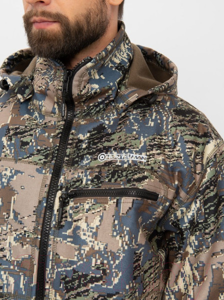 Изображение товара Костюм для охоты и рыбалки Huntsman Никс Люкс -5°C Alova Windblock Лабиринт (р-р 60-62/170-176)
