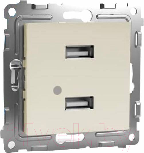 Изображение товара Розетка Tokov Electric Pixel TKE-PX-2USB-C02 (бежевый)