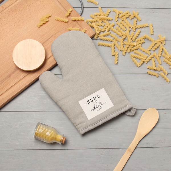 Изображение товара Рукавица-прихватка Этель Ноmе / 10068896 (серый)