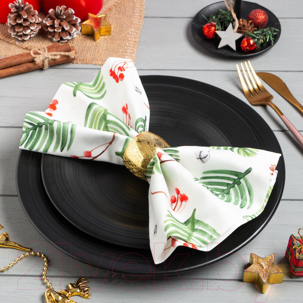 Изображение товара Набор сервировочных салфеток Этель С Новым Годом / 7091211 (4шт)