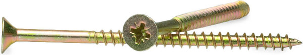 Изображение товара Саморез Монтаж Универсальный 5.0x80 / MD001174 (50шт, желтый цинк)