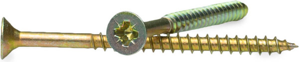 Изображение товара Саморез Монтаж Универсальный 6.0x80 / MD001181 (40шт, желтый цинк)