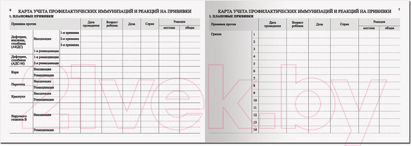 Изображение товара Медицинская карта Staff История развития ребенка / 130174 (красный)
