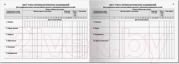 Изображение товара Медицинская карта Staff История развития ребенка / 130174 (красный)