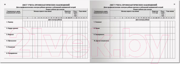 Изображение товара Медицинская карта Staff История развития ребенка / 130175 (синий)