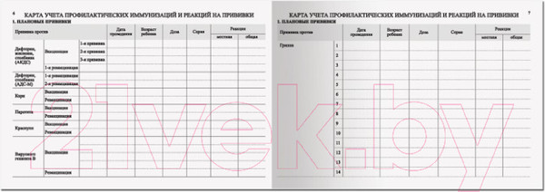 Изображение товара Медицинская карта Staff История развития ребенка / 130175 (синий)