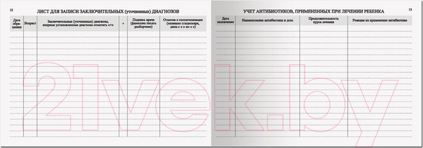 Изображение товара Медицинская карта Staff История развития ребенка. Для мальчика / 130229