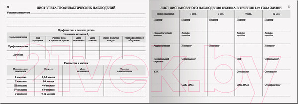 Изображение товара Медицинская карта Staff История развития ребенка. Для девочки / 130230