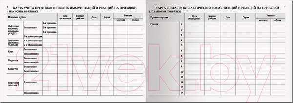 Изображение товара Медицинская карта Staff История развития ребенка. Для девочки / 130230