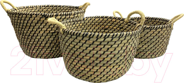 Изображение товара Набор корзин Swed house Dellen 34.38.7837 (коричневый)