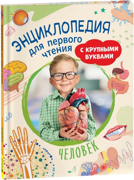 Изображение товара Энциклопедия Росмэн Человек. Энциклопедия для первого чтения с крупными буквами