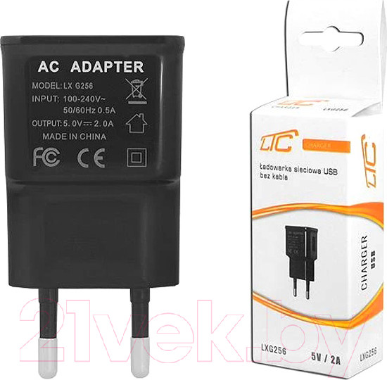 Изображение товара Адаптер питания сетевой Lextool USB 2A LTC / LXG256