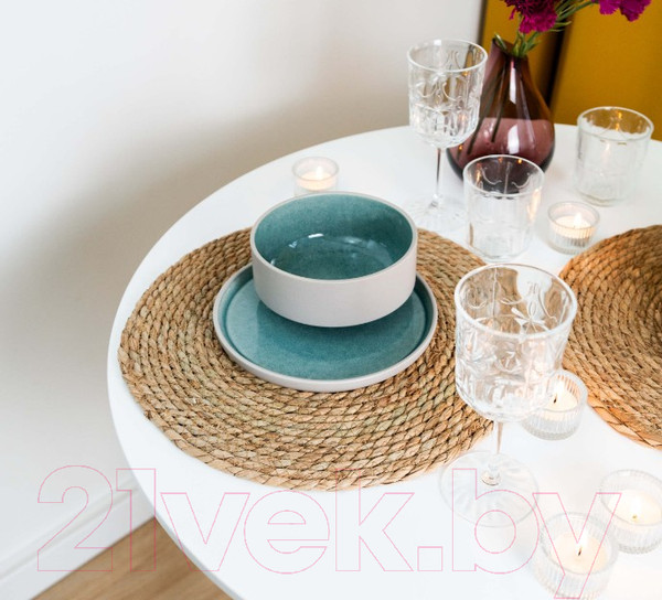 Изображение товара Суповая тарелка Swed house Bulle 34.30.1442 (зеленый)