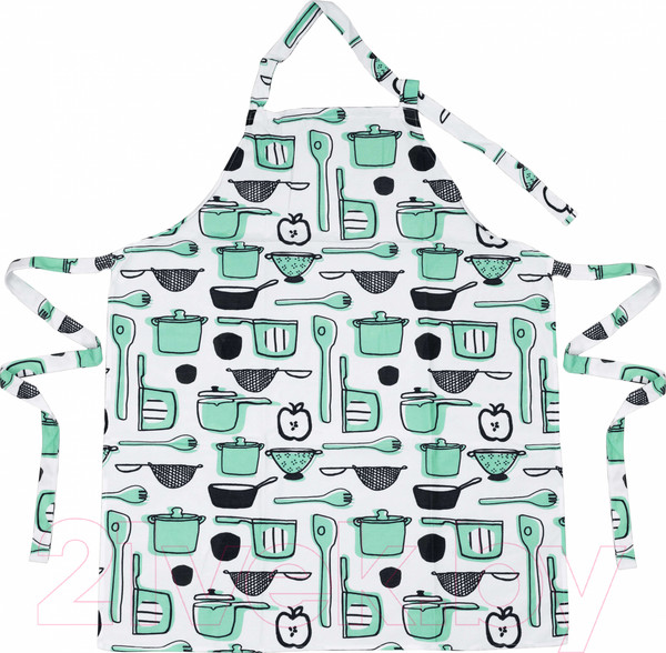 Изображение товара Кухонный фартук Swed house Nietap MR3-857 (белый/зеленый/рисунок)