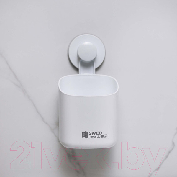 Изображение товара Стакан для зубной щетки и пасты Swed house R5120 (белый)