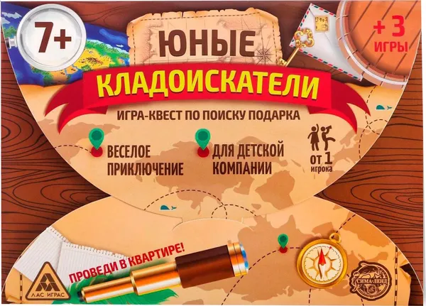 Изображение товара Настольная игра Лас Играс Юные кладоискатели / 1396421