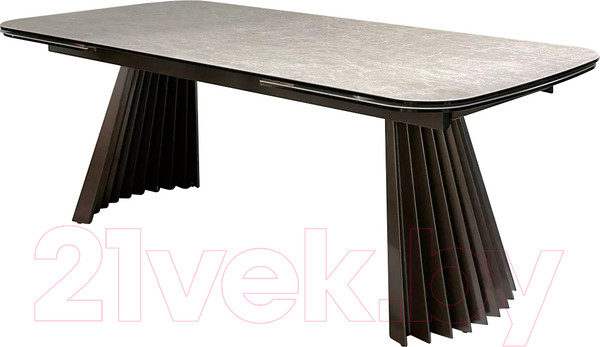 Изображение товара Обеденный стол M-City Astrid 200 / 626M05476 (TL-102 бежевый мрамор/испанская керамика/шоколадное золото каркас)