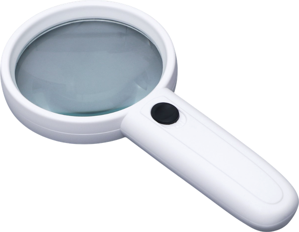 Изображение товара Лупа ручная Sima-Land С подсветкой / 4387629 (белый)