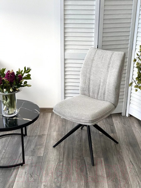 Изображение товара Стул M-City Yohan поворотный / 626M05489 (KN01-04 светло-серый ткань/черный)