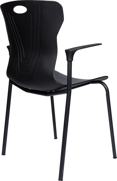 Изображение товара Стул офисный Norden Seven Black / 388 Black (черный пластик/черная база с подлокотниками)