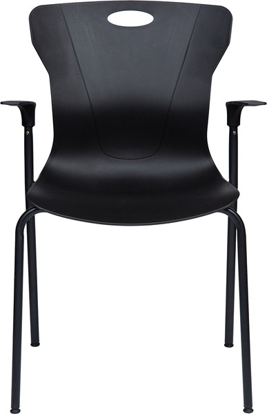Изображение товара Стул офисный Norden Seven Black / 388 Black (черный пластик/черная база с подлокотниками)