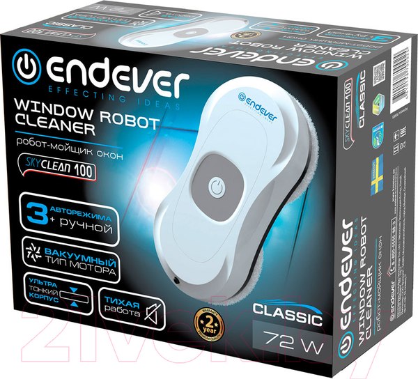 Изображение товара Робот-мойщик окон Endever SkyClean 100 (белый)