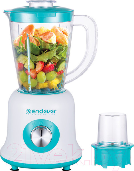 Изображение товара Блендер стационарный Endever Sigma-202 (белый/зеленый)