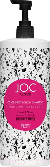 Изображение товара Шампунь для волос Barex Стойкость цвета Абрикос и миндаль (1л)