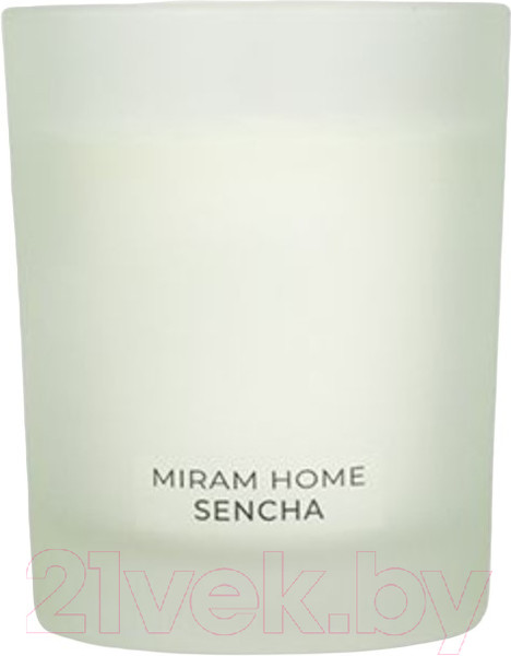 Изображение товара Свеча Мирам Зеленый чай, лимон и мята Sencha / 4012120 (200г)