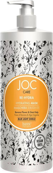 Изображение товара Маска для волос Barex Re-Hydra Увлажняющая с цветком банана и гигантской водорослью (1л)