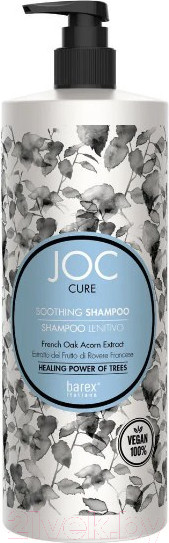 Изображение товара Шампунь для волос Barex Успокаивающий с экстрактом желудя черешчатого дуба (1л)