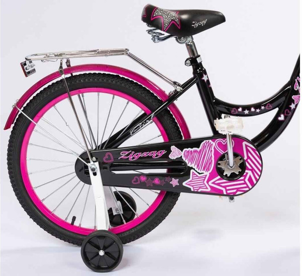 Изображение товара Детский велосипед ZigZag Girl / ZG-1835 (черный/малиновый)