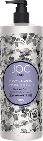 Изображение товара Шампунь для волос Barex Энергозаряжающий с экстрактом листьев лесного ореха (1л)