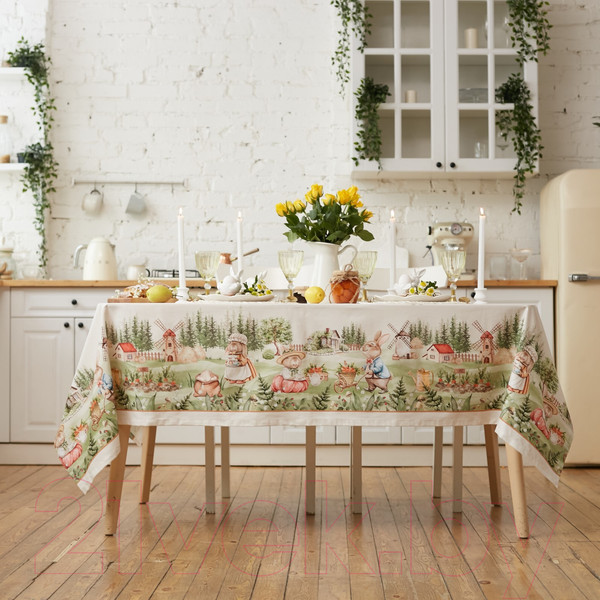 Изображение товара Скатерть Этель Кроличья ферма / 10226781
