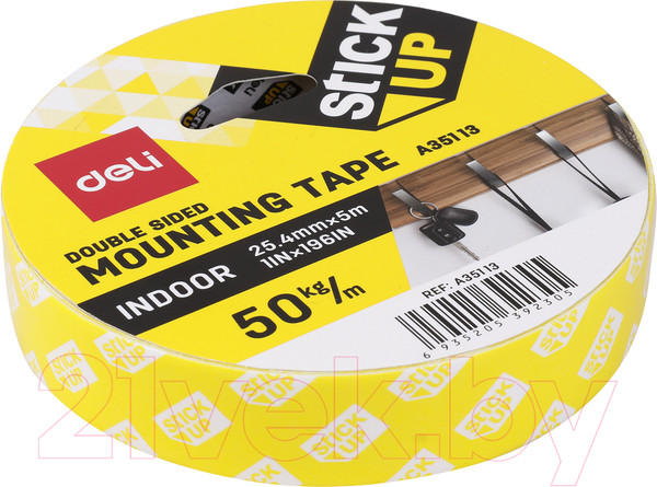 Изображение товара Скотч двухсторонний Deli Indoor / A35113 (белый)