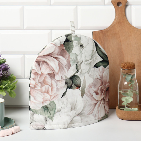 Изображение товара Грелка для чайника Этель Пионы / 5376625