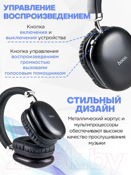 Изображение товара Беспроводные наушники Hoco W35 Max (черный)