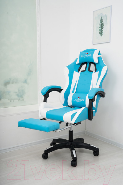 Изображение товара Кресло геймерское Calviano 1583 (голубой)