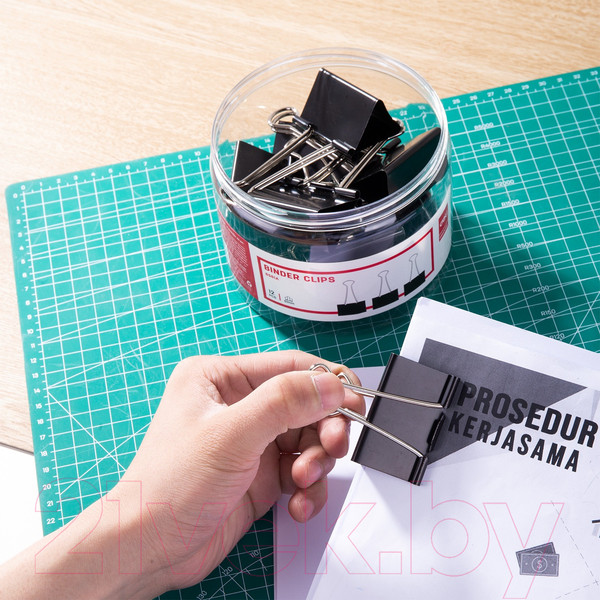 Изображение товара Зажим для бумаги Deli 8561A (12шт)