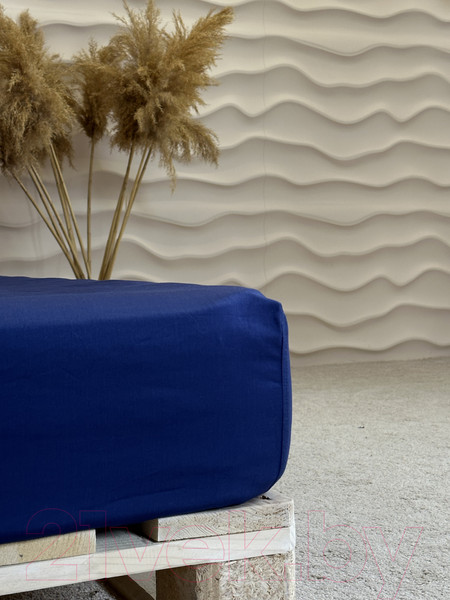 Изображение товара Простыня Lilia Сатин Прс-180x200x25 (синий)