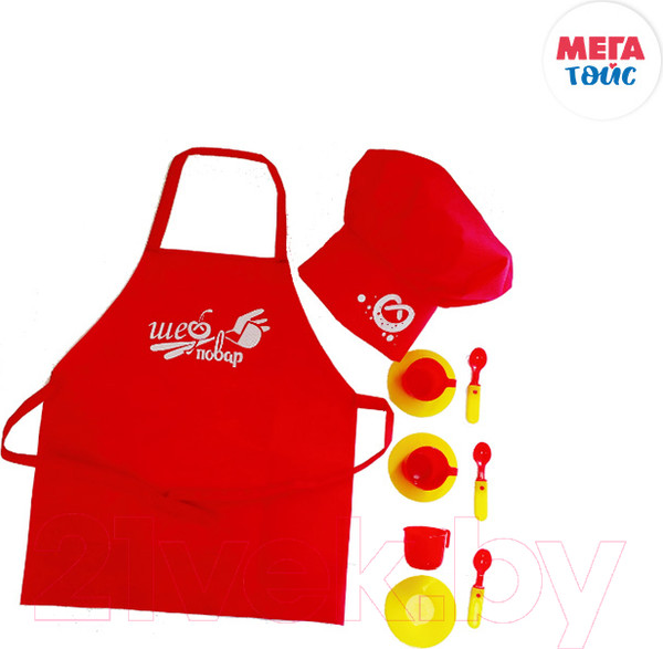 Изображение товара Костюм повара детский Mega Toys Шеф-повар / 72817