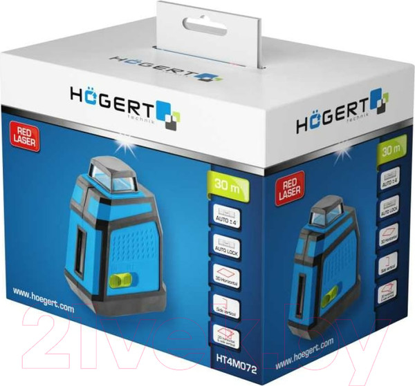 Изображение товара Лазерный нивелир Hoegert HT4M072 (красный)