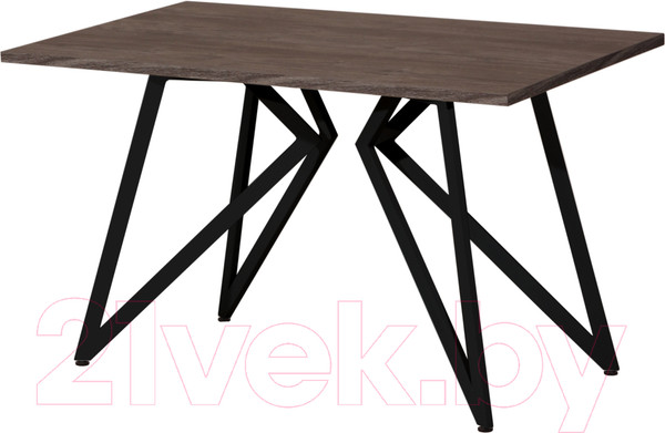 Изображение товара Обеденный стол Millwood Женева Л18 130x80 (сосна пасадена/металл черный)