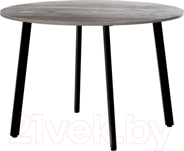 Изображение товара Обеденный стол Millwood Шанхай Л18 D120 (сосна пасадена/металл черный)