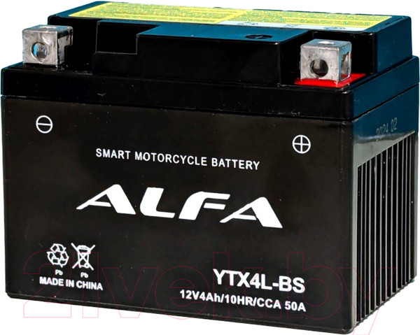 Изображение товара Мотоаккумулятор ALFA battery YTX4L-BS / EB4-3