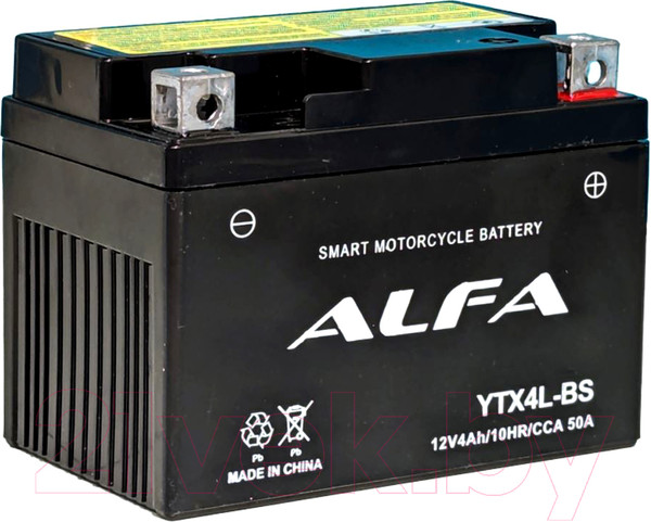 Изображение товара Мотоаккумулятор ALFA battery YTX4L-BS / EB4-3