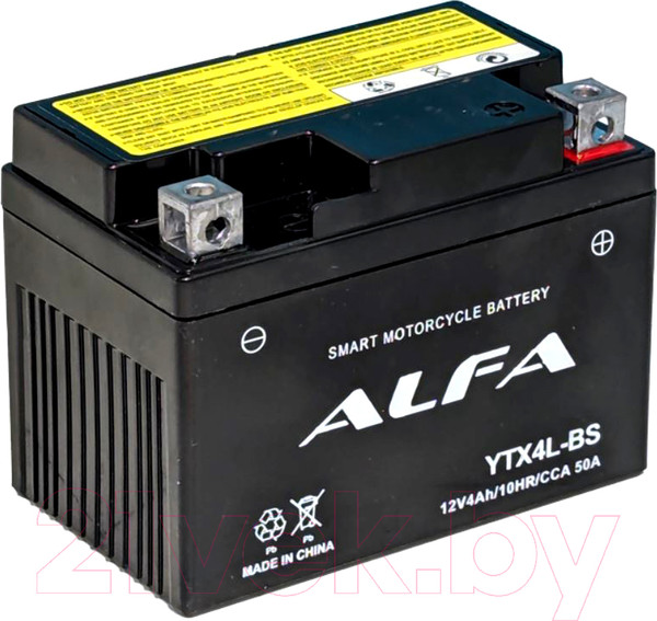 Изображение товара Мотоаккумулятор ALFA battery YTX4L-BS / EB4-3
