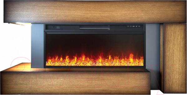 Изображение товара Каминокомплект Смолком Malibu V42 Vision 42 LED (дуб антик/серый графит)