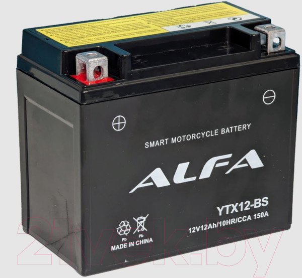 Изображение товара Мотоаккумулятор ALFA battery YTX12-BS / EB12E-3-1